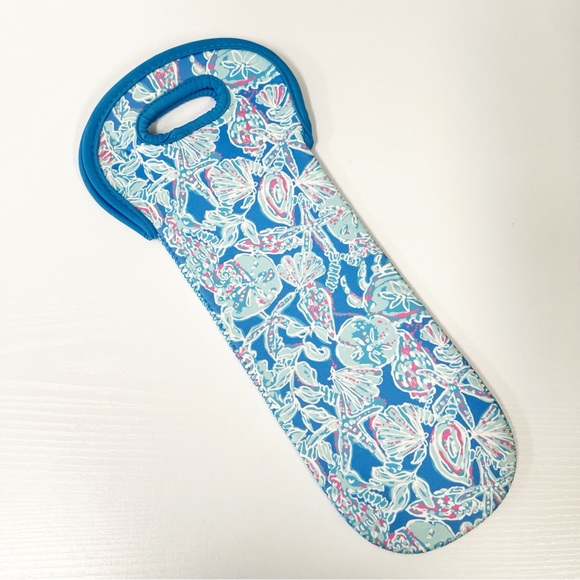 Lilly Pulitzer Neoprene Bottle Tote Printed Wine Bag - Picture 4 of 4